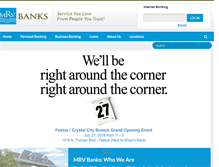 Tablet Screenshot of mrvbanks.com